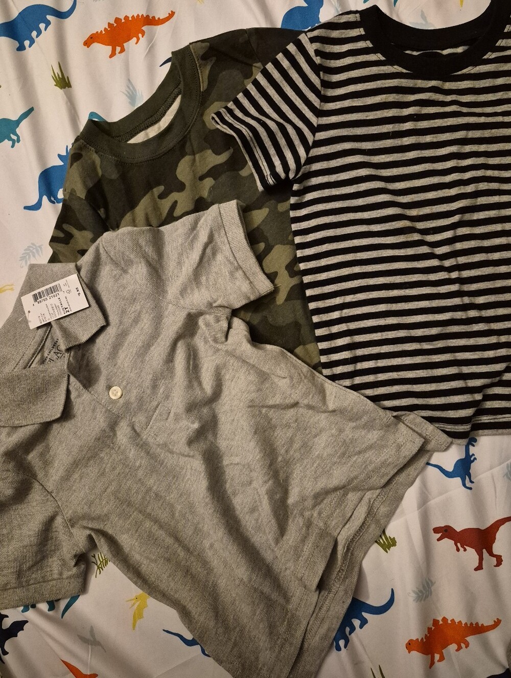 3 2t Shirts... 2 Garanimals Tee Shirts And A Childrens Place Polo Tags Still On
